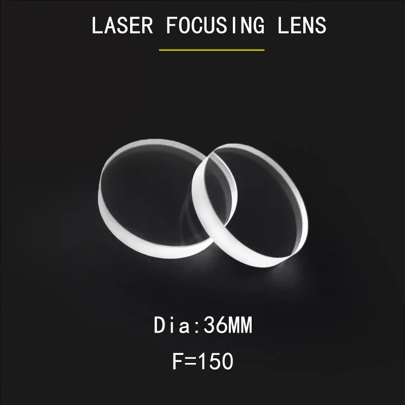 

Weimeng Dia36mm F=150 laser focus lens / focusing mirror H-K9L material 1064nm AR Plano-convex shape For Engraving Machine Parts