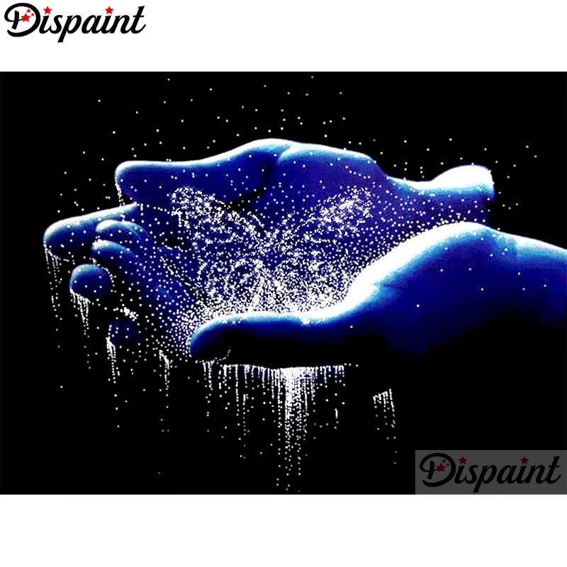

Dispaint Full Square/Round Drill 5D DIY Diamond Painting "Hand butterfly" Embroidery Cross Stitch 3D Home Decor A10359