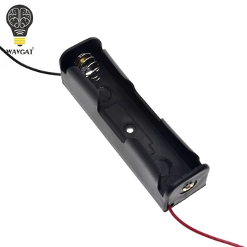 

10Pcs 18650 Battery Li-ion 3.7V Clip battery holder Box Case Black With Wire Lead battery holders