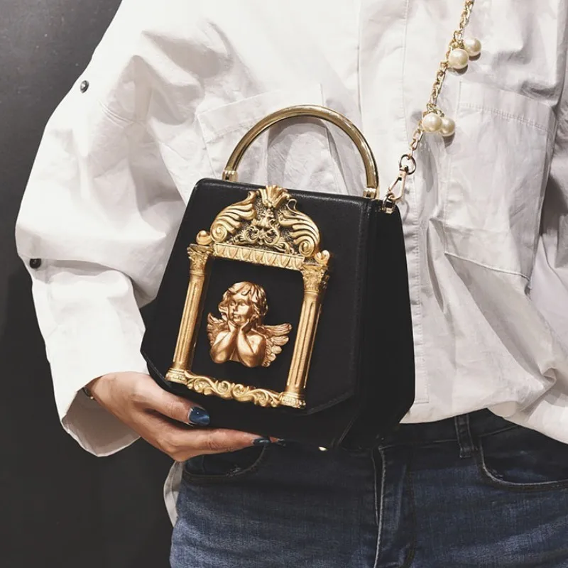 BXX Sac/2019 модные весенне летние сумки в стиле барокко ретро Ангел тисненая