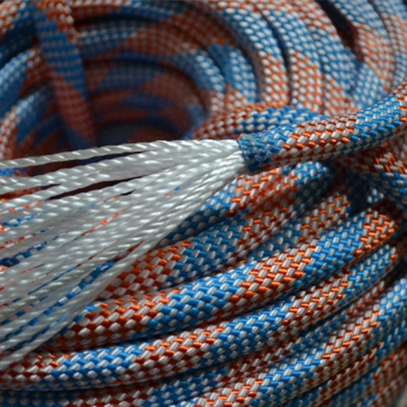 Baratos Cuerda de escalada desierto y zorro cuerda de emergencia al aire libre 10 m 20 m 30 m 50 m resistente al desgaste 9mm diámetro alta resistencia senderismo herramienta accesorio