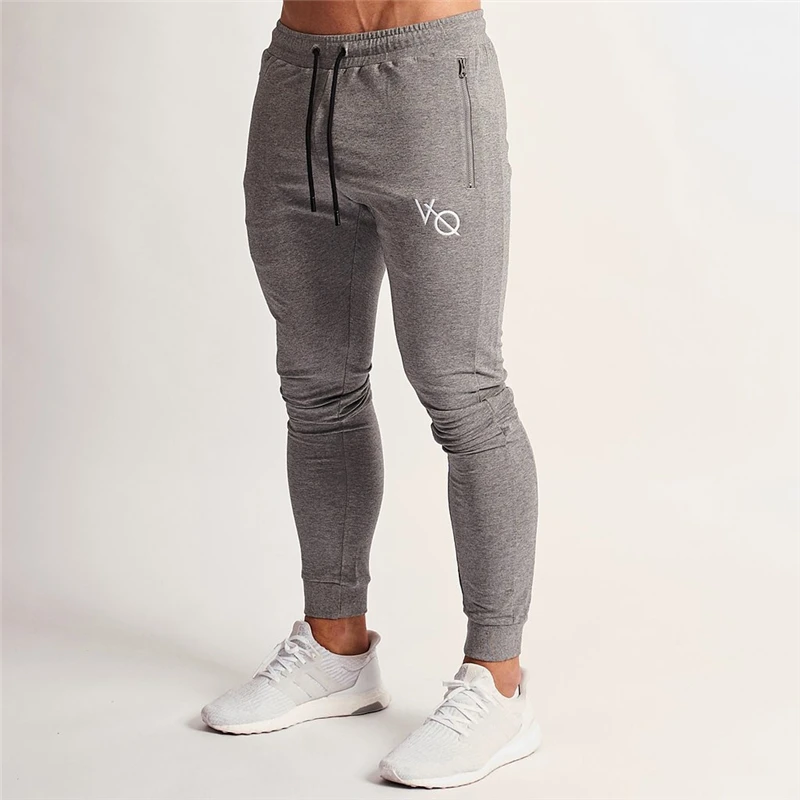 Для мужчин тренажерные залы Фитнес пот Штаны 2019 новый хлопок тонкий шнурок брюки мужские штаны для бега и тренировок брюки Повседневное