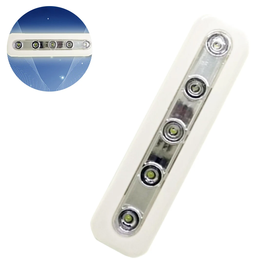 Светодиодный мини-светильник s 5 светодиодный s с селфи-палкой, беспроводной настенный светильник, аварийный шкаф, Ночной светильник, шкаф, светильник 18*4,5*2,5 см