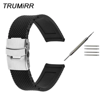 

17mm 18mm 19mm 20mm Silicone Rubber Watch Band for DW Daniel Wellington Men Women Stainless Steel Safety Buckle Strap Wrist Belt