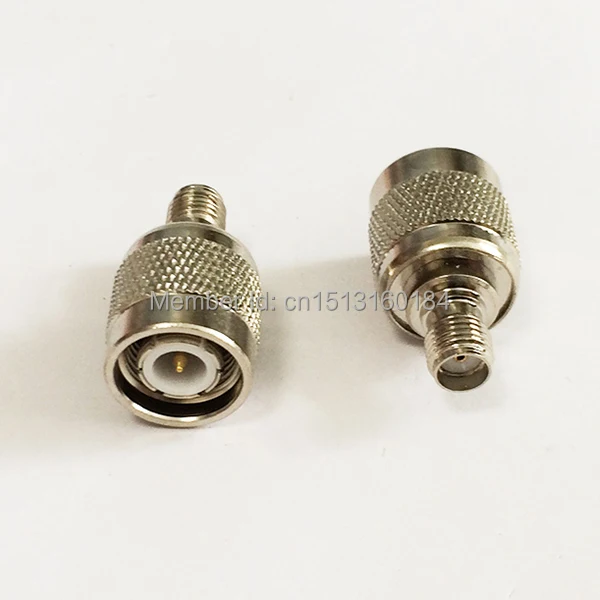 1pc TNC  Male Plug  to  SMA  Female Jack RF Coax Modem Convertor  Connector Straight   Nickelplated  NEW Wholesale