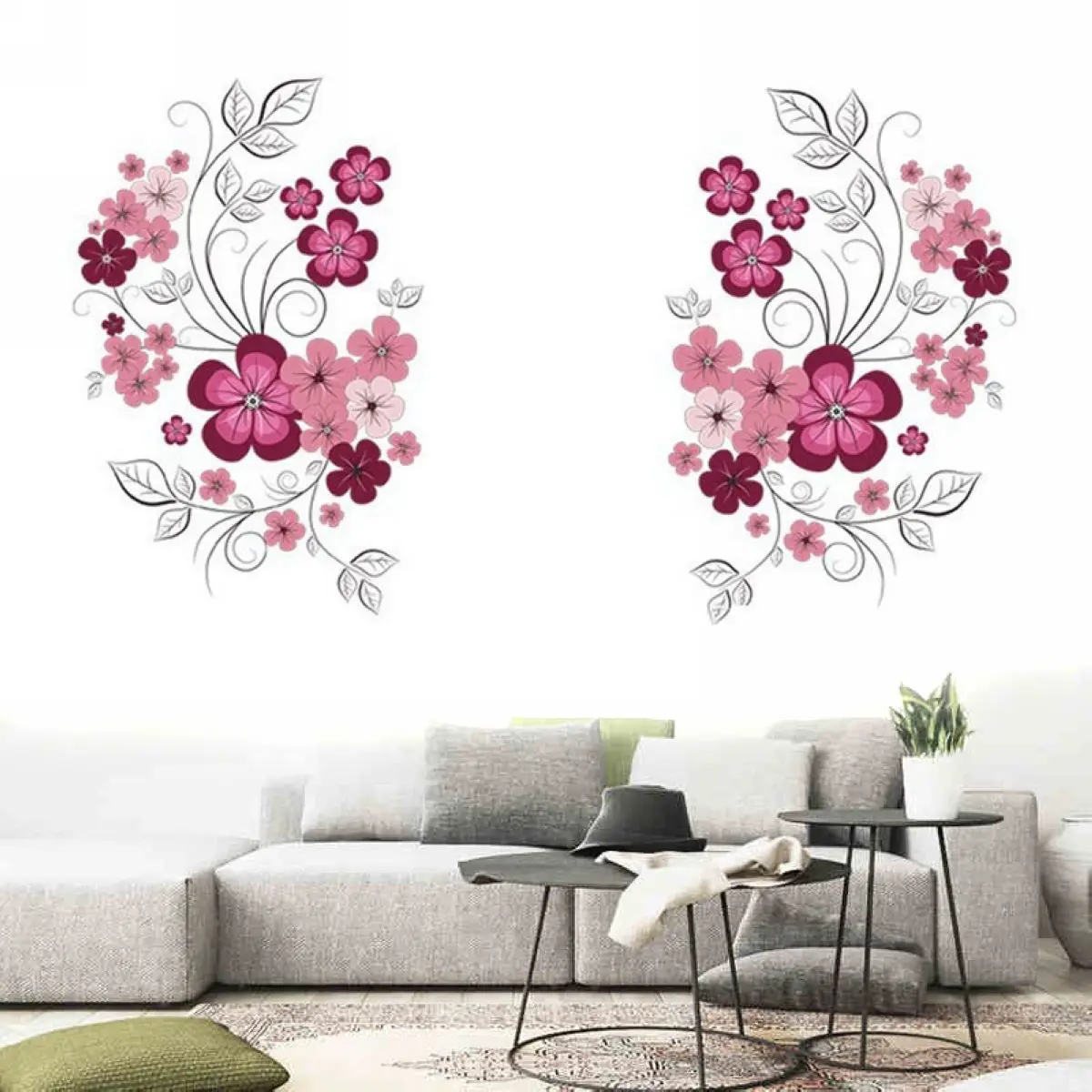 New Removable Flower Branches Vinyl Art Wall Sticker Decal Home DIY Wall Decor Home Decoration