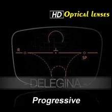 Многократное видение прогрессивные 1,56 1,61 1,67 1,74 оптические асферические линзы близорукость дальнозоркость Пресбиопия очки по рецепту