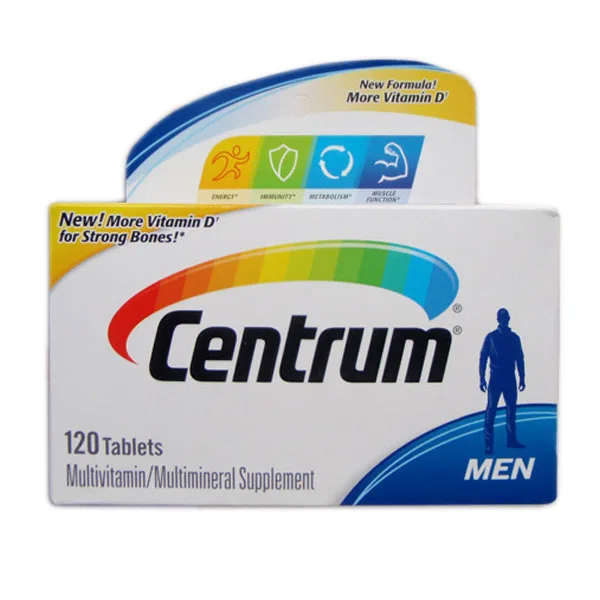 Free Shipping Centrum Ultra Men Multivitamin multimineral Supplement 120 pcs EXP 01/20