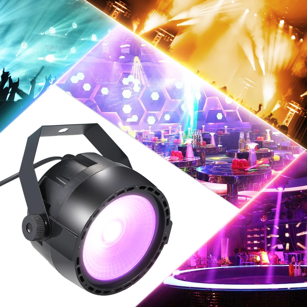 

10W RGB UV COB LED Stage Light Par Light Wireless Remote Control Stage Lighting Lamp DJ DMX Lights for Party Bars Decoration