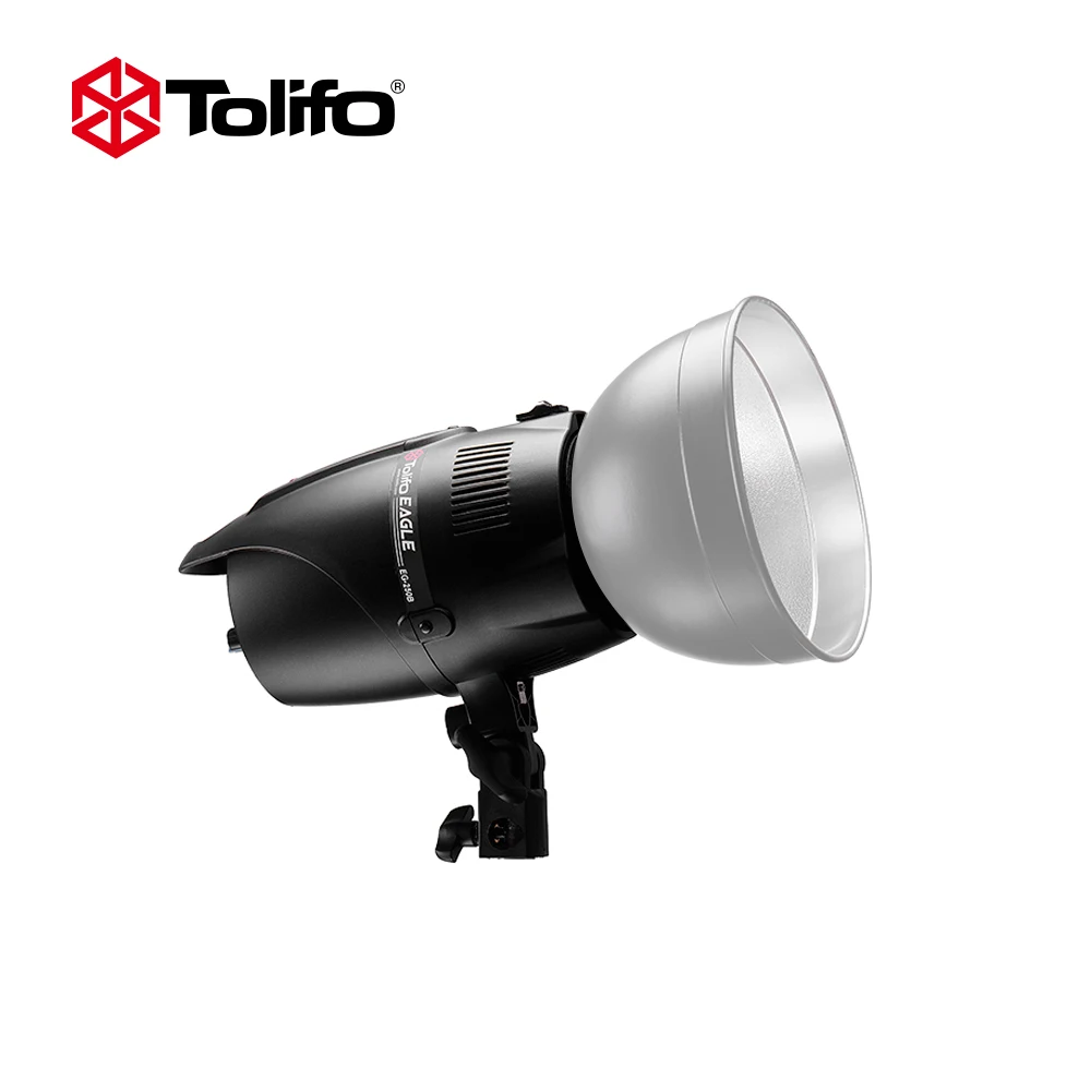 Tolifo EG-250B 5600K фотостудия стробоскоп фотовспышка светильник 250 Вт студийная вспышка с креплением Bowens для DSLR камеры
