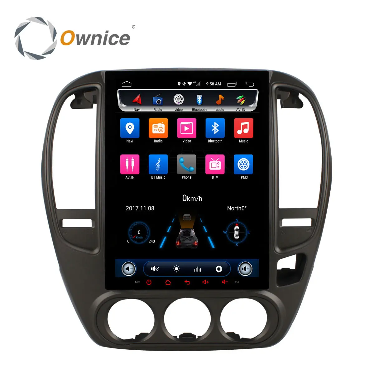 Ownice C600 10 4 &quot/9 7&quot Octa Core Android 6 0 Автомобильный DVD gps плеер для nissan sylphy 2006 2009