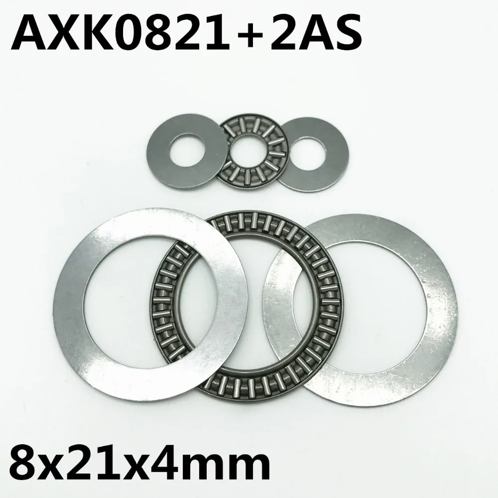 Упорный игольчатый роликовый подшипник AXK0821 + 2AS 8x21x2 мм упорный новый высокое