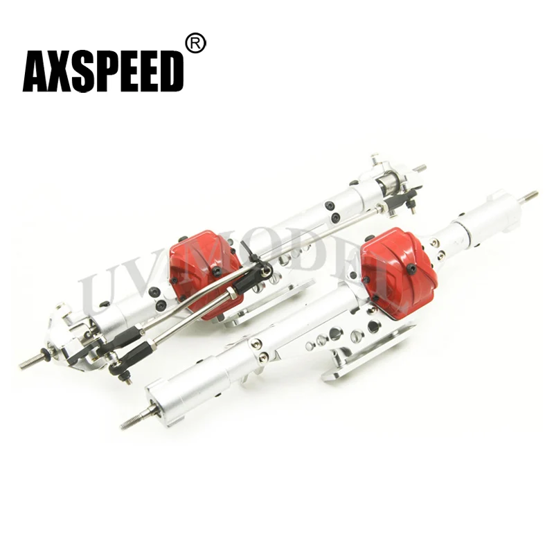 

Silver High Quality 1/10 Axial Wraith Alloy Aluminum Axle Set Front + Rear RC Rock Assembled Wraith Axle Metal Axles