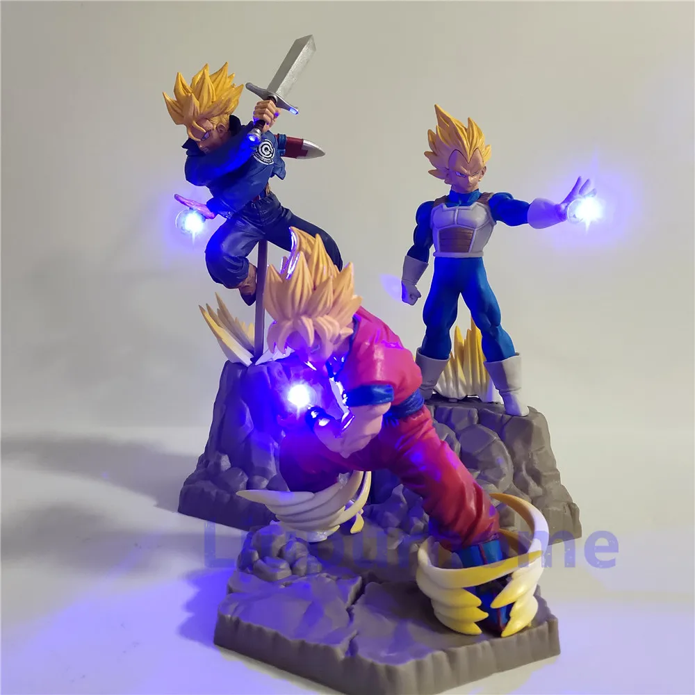 Lampara Dragon Ball Z Goku Vegeta trunks Супер Saiyan игрушки аниме Dragon Ball настольная лампа декор Освещение Сон Гоку светодиодный ночник