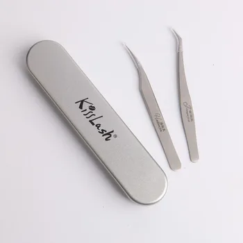

False Eyelash Extension Tweezers Stainless Steel Hyperfine High Precision Anti Acid Tweezers Anti-static make up Tweezer
