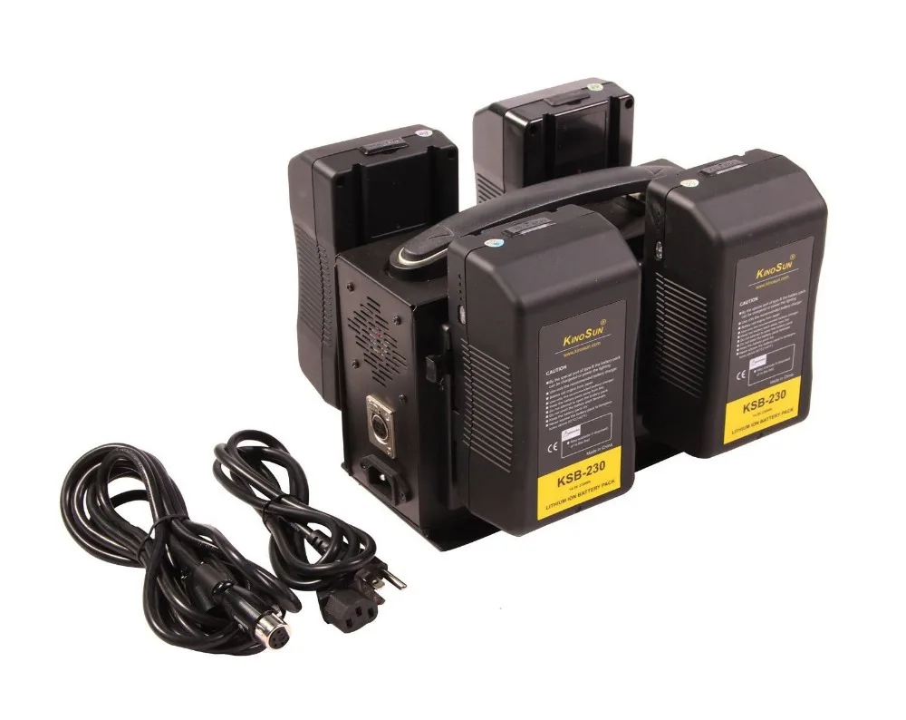 4-канальный Батарея Зарядное устройство sony V-mount V-lock для 95/130/160/190/230Wh Батарея