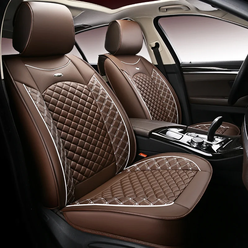New Luxury PU Leather Auto Universal Car Seat Covers Automotive Seat