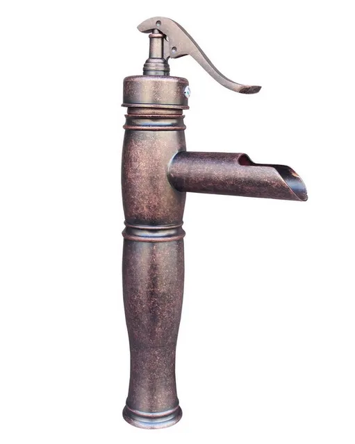 NEW "Water Pump Look" Style Antique Copper Bathroom Vessel Sink Basin
