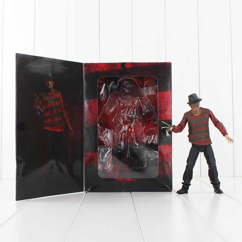 19 см NECA фильм ужасов кошмар на Elm Street Фредди Крюгер 30th ПВХ фигурку Модель игрушечные лошадки куклы