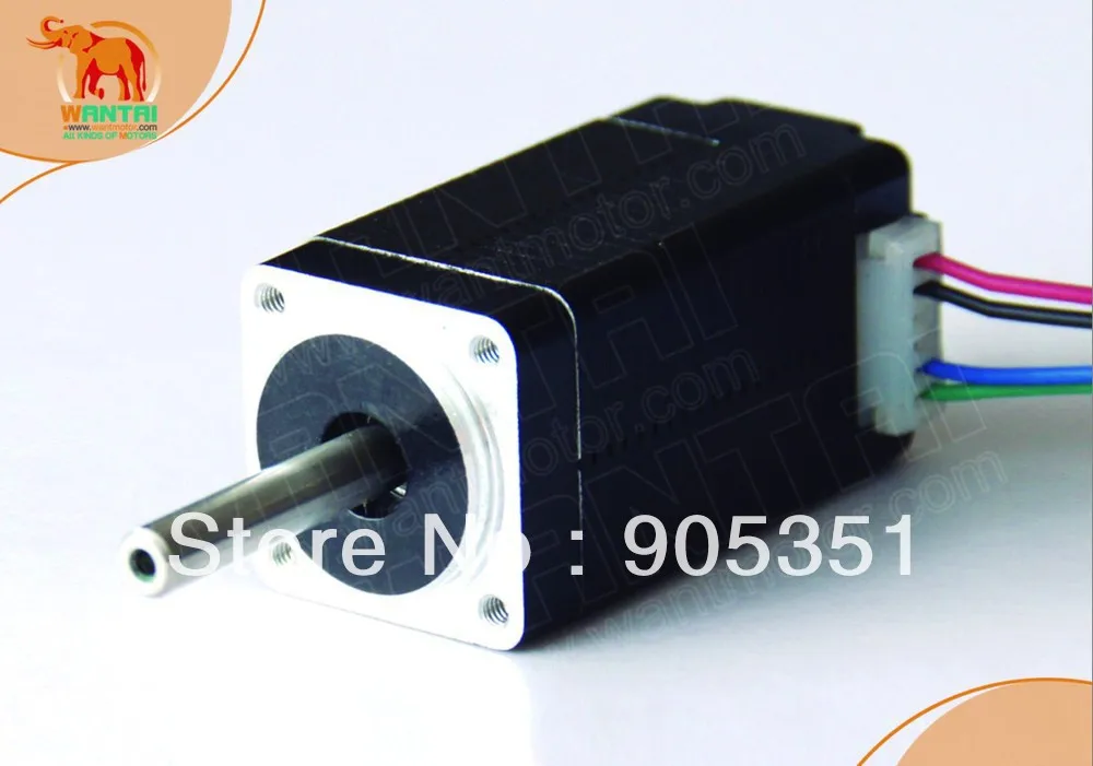 Шаговый электродвигатель Nema11 Wantai 1200g.cm 0.67A 4 провода длина корпуса 51 мм для 3D