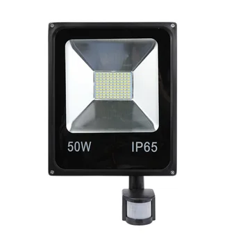 

AC 220V Ultrathin 10W 20W 30W 50W LED Floodlight With PIR Motion Sensor Detector waterproof Spotlight Outdoor IP65 SMD