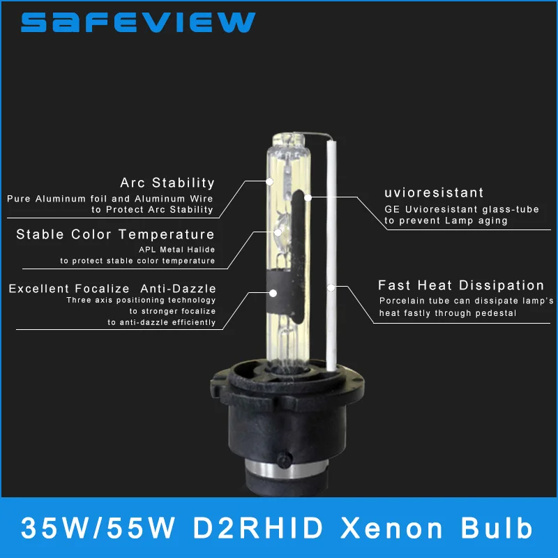 НОВЫЕ комплекты одежды из 2 предметов SAFEVIEW D2R 55W головной светильник s лампы 35 Вт