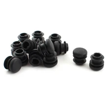 15 шт. черная пластиковая заглушка с заглушкой для круглых труб 16 мм