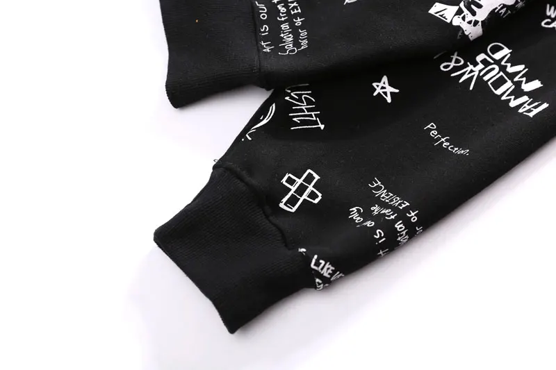 Graffiti Pullover Fleece Hoodies 14