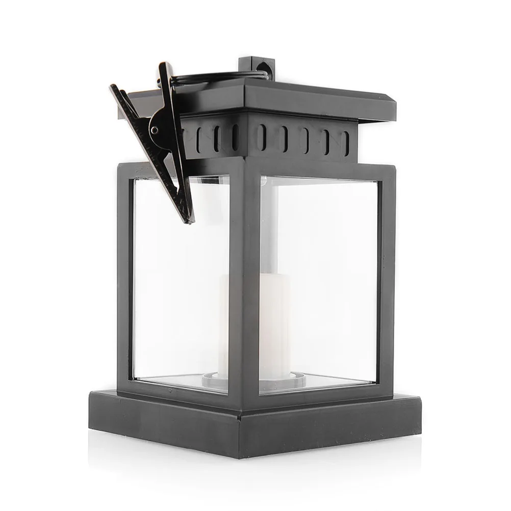 Waterproof Solar Hanging Umbrella Lantern Led Candle Lights with Clamp