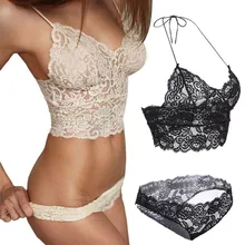 2016 Hot Sexy Lingerie Women White red Black Lace Stain Intimate Sleepwear Deep V Neck Back