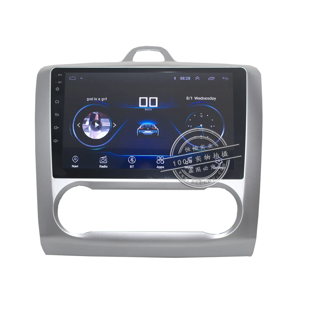 Perfect HACTIVOL 2 din 9" Android 8.1 car dvd Multimedia for Ford Focus 2 2005-2011 Mondeo Galaxy S-max smax Kuga c-max gps wifi navi 1