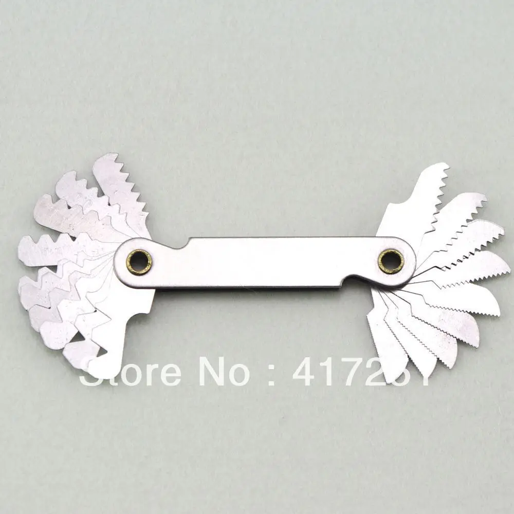 

Stainless Steel Whitworth Screw Pitch 55 degrees Thread Measuring Gage Gauge