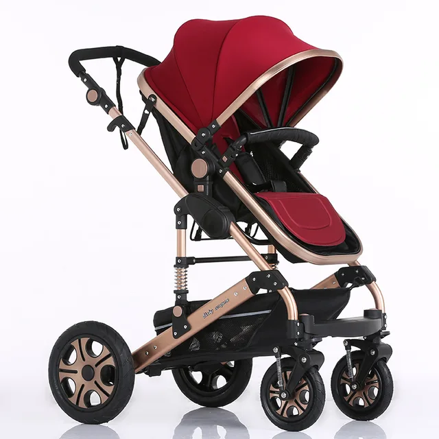Luxury Baby Stroller 3 in 1 Prams Baby Car Foldable Baby Trolley With