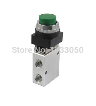 

1/4" PT Green Push Button 3 2 Way Pneumatic Mechanical Valve JM 322PPL