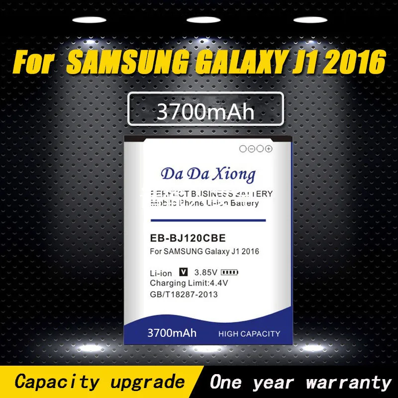 

2019 3700mAh EB-BJ120CBE EB-BJ120CBU Battery for Samsung Galaxy J1 2016 Edition J1 Version SM-J120A SM-J120F SM-J120F J120 J120h