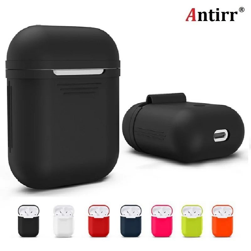 

Antirr soft Silicone Case For Airpods Protector Sleeve Transparent Ultra Thin Cover Shockproof Pouch For Apple Air Pods Earphone