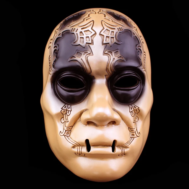 Cheap Harry Porter Wand Death Eater Horror Halloween Mask Collection Edition COS Resin Party Mask Zombie Masquerade Mask korku maskesi