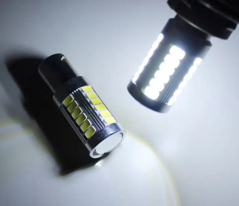 156PY огни белый сигнал светодиодный PY21W 33SMD 5630 Резервное копирование лампа AC/DC 12V 24V 4 шт. Новые приятные