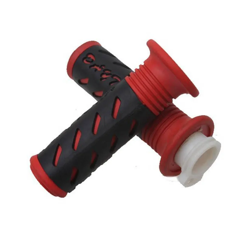 

New Red&Black Handle Bar Throttle Grips 7/8" Tube Dirt Bike Moped Scooter