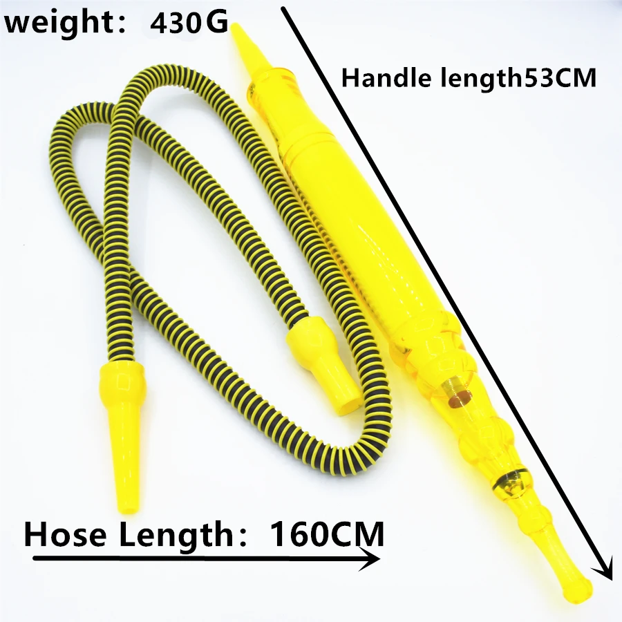 Hose Length:160 CM New Shisha Hookah Silicone Hose With Gel Bag Container for Chicha Nargile Accessories Random color
