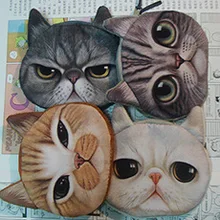 Лидер продаж Кошельки Держатели для карт ключ cat женские кошельки Новое поступление 3D кошка мяу звезда кто с животным принтом 5 шт./лот чехол
