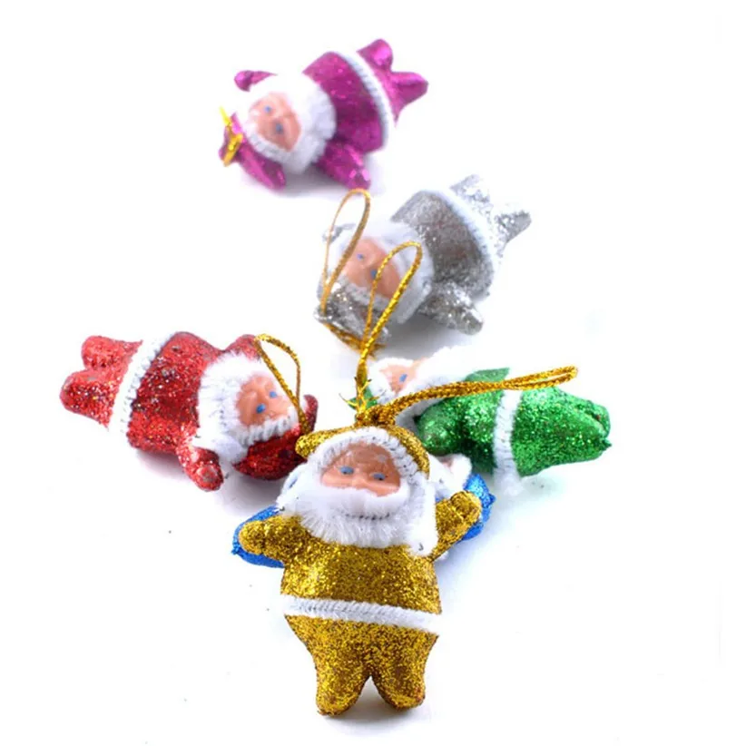 Newly-Design-6pcs-lot-Christmas-Tree-Ornaments-Xmas-Santa-Claus-Pendants-For-Party-Festival-Aug4