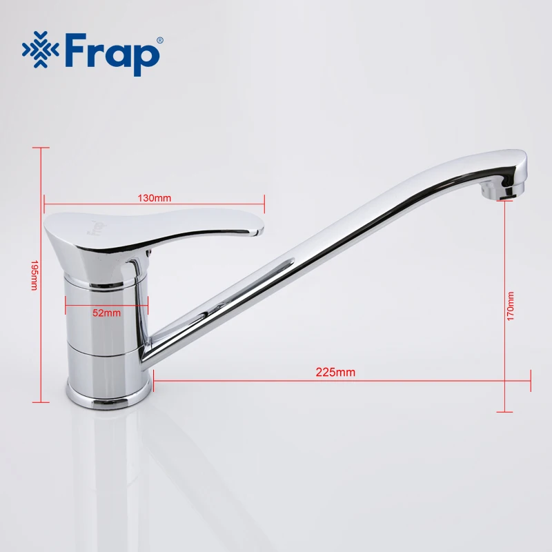 Хромированный кухонный смеситель Frap для раковины холодной и горячей воды кран с