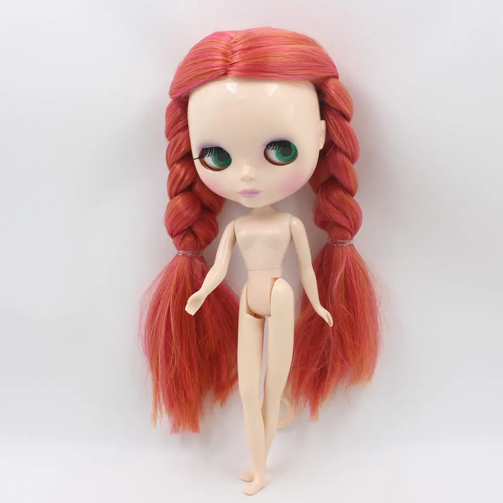 ICY Nude Blyth кукла серии No. A4841290 темно-красные волосы белая кожа BJD - Цвет: nude doll