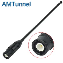 Телескопическая мягкий Антенна BNC 144/430 МГц 50 Вт 2.15dBi для Kenwood TK100 TK200 ICOM IC-V8/80 Yaesu Motorola HT440 портативной радиостанции
