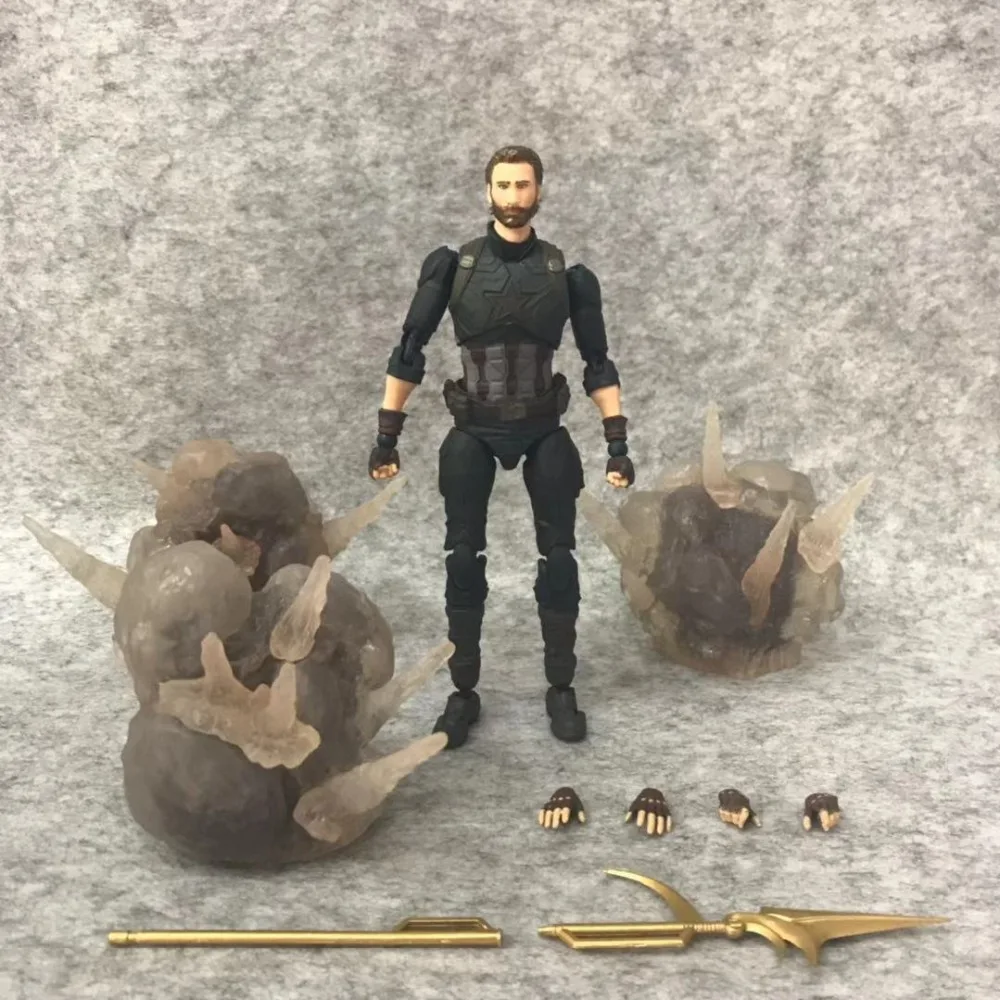 

16CM Luxurious Avengers 3 Infinity War Figure Captain America Action Figure Toys Gift For Kids