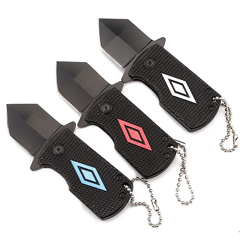 

New Arrivals Small Durable Folding 56HRC Knife Key Chain Outdoor Sports Camping Hunting Climbing Emergency Survival Accessories
