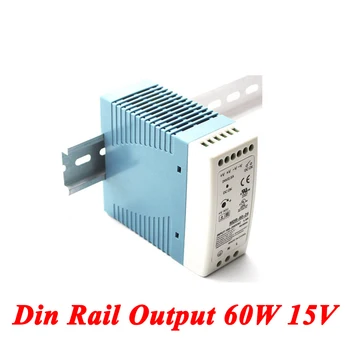 

MDR-60 Din Rail Power Supply 60W 15V 4A,Switching Power Supply AC 110v/220v Transformer To DC 15v,ac dc converter