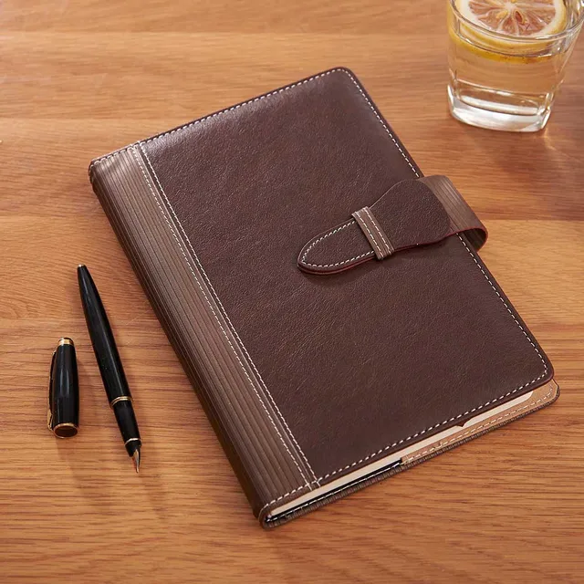 High quality PU leather A5 25K notebooks stationery fine office school