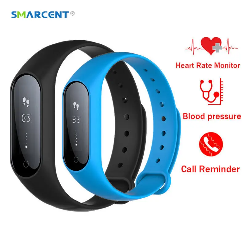 SMARCENT Y2 Plus Heart Rate Smart Band Watch Bluetooth Blood Pressure Monitor Smartband Bracelet Fitness Tracker